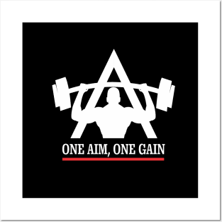 Planet fitness one aim one gain workout Posters and Art